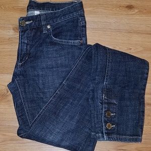 Bebe Button Detail Denim